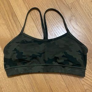 Lululemon Flow Y Bra in HARD TO FIND Camo Pattern
